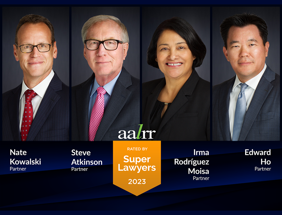 Image of Four AALRR Attorneys Named 2023 Southern California Super Lawyers