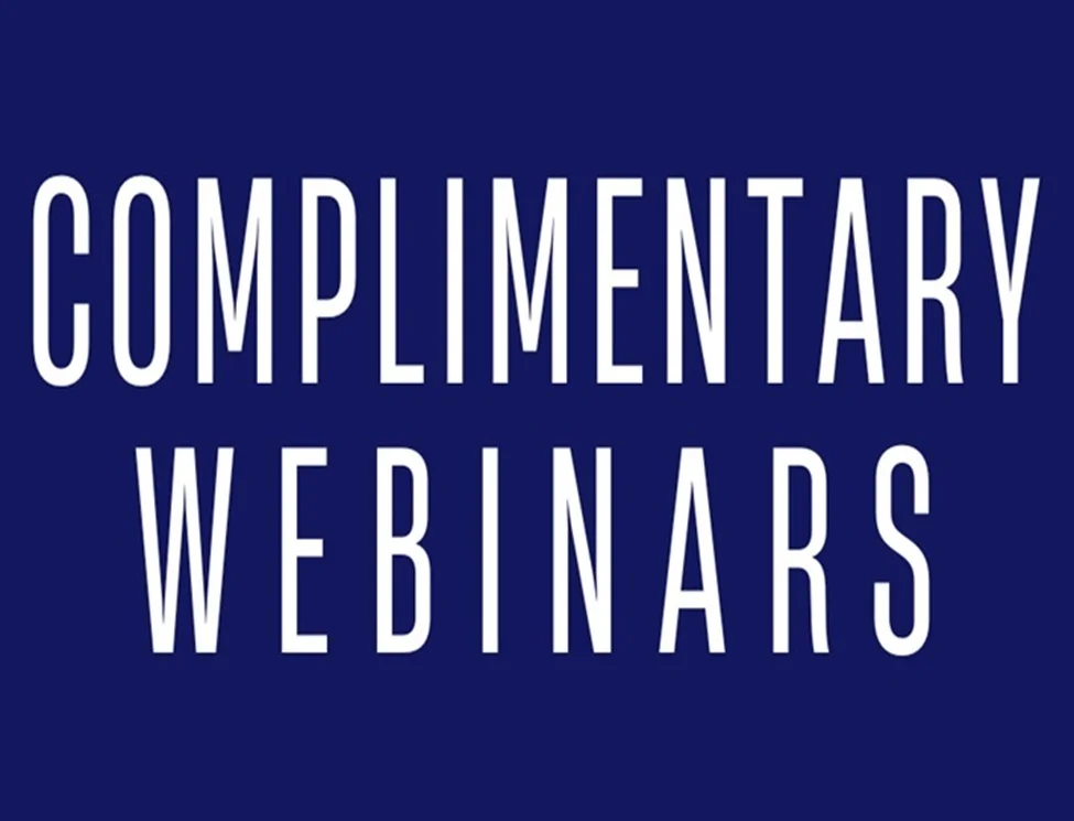 Image of Monthly Complimentary Webinars